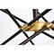 Axel Collection Chandelier D27.2 H32.5 Lt:10 Black and Brass Finish
